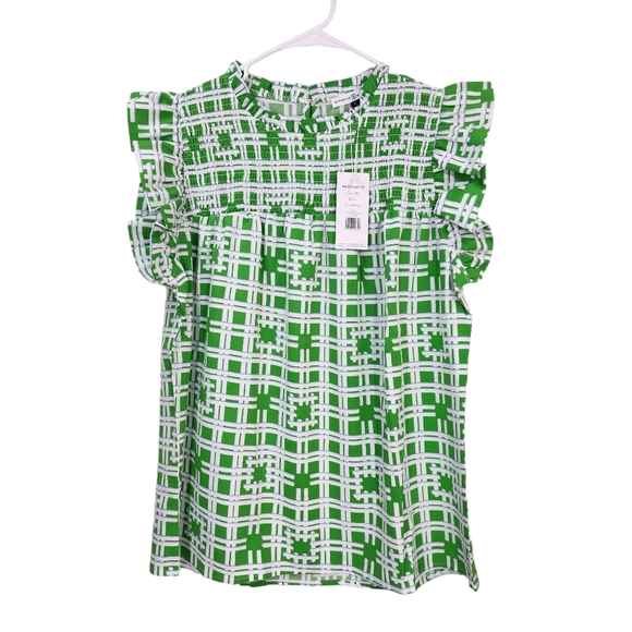 Michelle Mcdowell Women's In The Garden Pine Jade Top - Picture 2 of 8